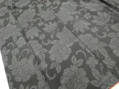 平和屋着物■本場大島紬　唐草花文　正絹　逸品　DABF4562qa