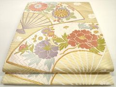 平和屋着物●京の名門・菱屋六右ェ門　紬　鈴　正絹　逸品　AABH4061ph 平和屋着物○極上 京の名門・菱屋六右ェ門 紬 鳥獣戯画 海松色地 逸品