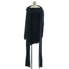 ヴィヴィアンウエストウッド Vivienne Westwood アングラマニア ANGLOMANIA ワンピース 38 紺 長袖 ボウタイ ひざ丈 70101M /GG ■GY03のサムネイル