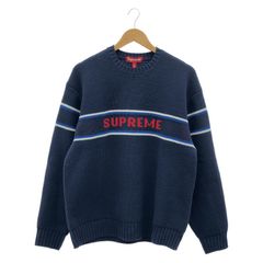 Supreme Raised Stripe Sweater BOX S logo - メルカリ