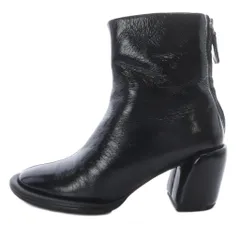 3.1 フィリップリム 3.1 phillip lim ブーツ ショート チャンキーヒール エナメルレザー 35 ブラック /YO30 ■GY57のサムネイル
