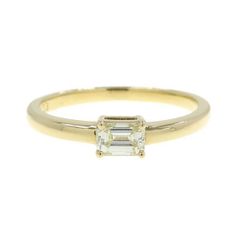 エメラルドカットダイヤモンド type2A リング k18 0.596ct - メルカリ