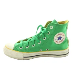コンバース CONVERSE オールスター チャックテイラー スニーカー ハイカット サイドジップ US5 24cm 緑 グリーン /KU