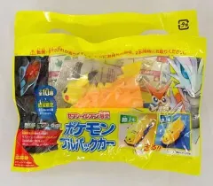 【中古】ミニカー ピカチュウ(オレンジ×ブルー) ポケモンプルバックカー 「劇場版ポケットモンスター ベストウイッシュ ビクティニと黒き英雄 ゼクロム・白き英雄 レシラム」 2011年 ポケモンフェア