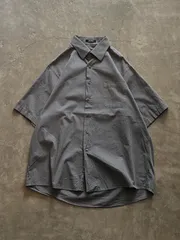 Calvin Klein Jeans 半袖ストライプシャツ コットン100% グレー XL