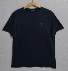 XL ) GUESS ゲス ブラック 刺繍 ロゴ 半袖Tシャツ