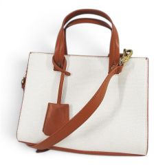 DIESEL トートバッグ キャンバス×レザー バイカラー ディーゼル DIESEL トートバッグ キャンバス ロゴ 総柄 マルチカラー