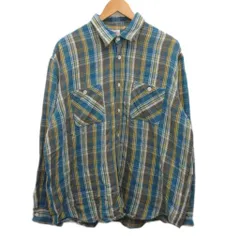 リーバイス Levi's ネルシャツ 長袖 チェック柄 M 青 ブルー グレー PC9-18949-0002 ■MET2
