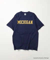 MICHIGAN HEAVY WEIGHT T-SHIRT 厚手 6.6oz クルーネック ユニセックス コットン100% 半袖 厚手Tシャツ/6.6オンスTシャツ/クルーネックTシャツ/キャラクタープリント/春服/夏服/ストリートファッション/ミシガンロゴのサムネイル