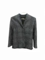 エスカーダ ESCADA ジャケット ノーカラー チェック 34のサムネイル