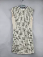 マイン 85-95-160 レディース ウールシルク ブレンド ノースリーブ ニット ONE PIECE