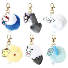サンリオ アクリル付きしっぽチャーム しっぽ マスコット ぬいぐるみ アクリル ストラップ キーホルダー チャーム キャラクター グッズ かわいい