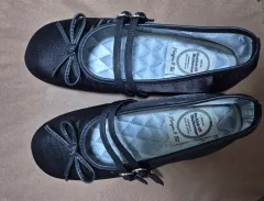 TraditionalWeatherwear トラディショナル ウェザーウェア 락피쉬(ロックフィッシュ)トゥ ストラップ メリージェーン サテン(ブラック) 250