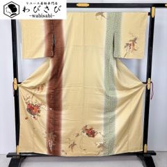 小紋 小花柄 桜の花弁 飛び柄 縮緬 薄鈍色 K-5389 小紋 小花柄 桜の花弁 飛び柄 縮緬 薄鈍色 K-5389 - メルカリ