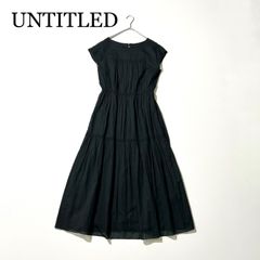 美品✨️UNTITLED シアージョーゼットプリーツワンピース 華やか 42 美品✨️UNTITLED シアージョーゼットプリーツワンピース 華やか 42