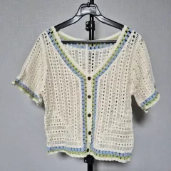 ジェイ（JAY・ジョンソン）ビーム ロマンティックヴィンテージ Free! ニット カーディガン W-半袖-140