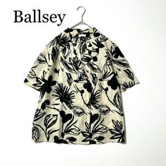 美品✨️Ballsey ワイルドフラワープリント バンドカラーブラウス 完売