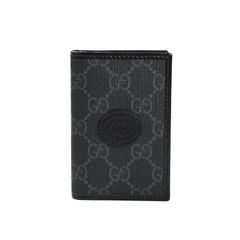 GUCCI グッチ インターロッキングG カードケース 名刺入れ ブラック