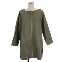 ジュンヤワタナベ JUNYA WATANABE ノーカーラー ジップアップ コート JO-O056 AD2014 カーキ XSのサムネイル
