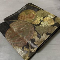 マジックテープ 簡単着付け袋帯 黒地 金彩 刺繍 花文様 中古品 マジックテープ 簡単着付け袋帯 黒地 金彩 刺繍 花文様 中古品 - メルカリ