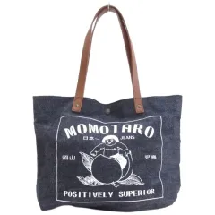 桃太郎ジーンズ MOMOTARO JEANS 13ozセルビッチデニム トートバッグ インディゴのサムネイル