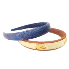 エトロ ETRO カチューシャ 2点セット ペガサス  ペイズリー アイボリー ベージュ ブルー ☆AA★ A0128のサムネイル