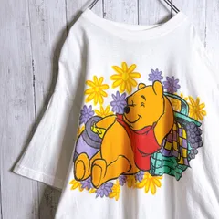 【入手困難】90s Vintage 古着 Disney ディズニー くまのプーさん 花 フラワー 半袖Tシャツ #30