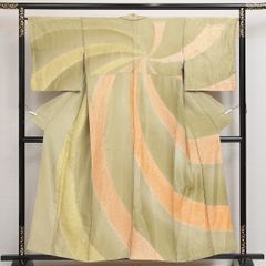 振袖 帯セット】【美品 未仕立て】鮮やかな黄色の振袖と華やかな帯の 