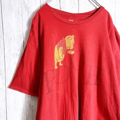 【入手困難】00s Vintage 古着 Disney Disney レッド くまのプーさん 半袖Tシャツ #y05