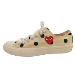 コンバース CONVERSE × PLAY コムデギャルソン オールスター スニーカー シューズ ローカット 27cm ベージュ ドット IBO82 /FF