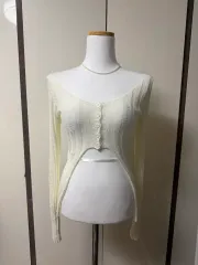 クロップドカーディガン