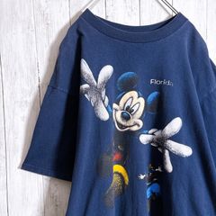 CCOMキャラTシャツ ディズニー ミッキー ドナルド打ち抜き両面 