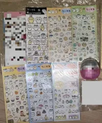 ちいかわ サンリオ コラボ 自分ツッコミくま クリア ステッカー