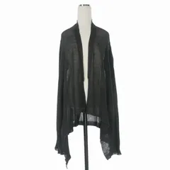 リックオウエンス Rick Owens 12SS NASKA期 ドレープ ニット カーディガン 長袖 ブラック 黒のサムネイル