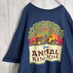 90s ヴィンテージ ディズニー アニマルキングダム 両面プリントTシャツ 
