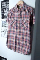 (M-L) ポロラルフローレン 半袖 KARA Tシャツ シャツ CHECK-183C7
