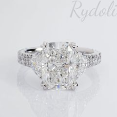 3.1ct D-VVS2 地金K18YGラボグロウンダイヤモンドリング オーバル 