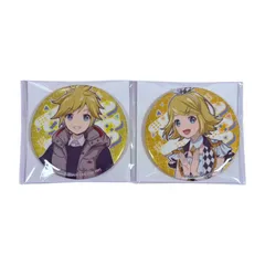 はっぴーこれくしょんくじ 劇場版 プロジェクトセカイ 壊れたセカイと歌えないミク E賞 グリッター 缶バッジ 教室のセカイの鏡音リン 鏡音レン プロセカ