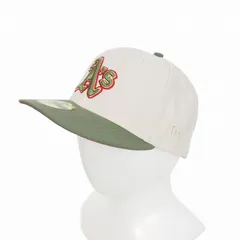 ニューエラ NEW ERA 40周年記念 限定モデル オークランド・アスレチックス 59FIFTY キャップ 帽子 7 1/2 59.6㎝ オリーブ 