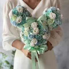 ステッキブーケ☆ミントグリーン
