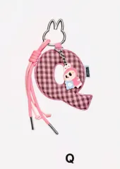 ポップマート ラブブ 私の心の中の秘密のパスワード シリーズ イニシャル アルファベット キーホルダー Q