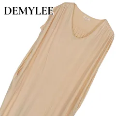 DEMYLEE デミリー ベージュ ノースリーブ ワンピース チュニック コットン100% サザビーリーグ XS レディース 上質素材 希少 カジュアル エレガント 0001446OCのサムネイル