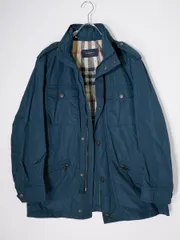 BURBERRY LONDONバーバリー ロンドン 裏地ビッグチェック ナイロンミリタリージャケット【M】【MJKA80643】のサムネイル