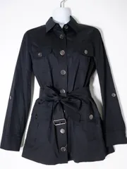 BURBERRY LONDONバーバリー ロンドン ベルト付きコットンサファリジャケット【40】【LJKA76174】