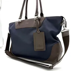 ペッレモルビダ トートバッグ 2way A4 ビジネス ネイビー ブラウン レザー 紺
