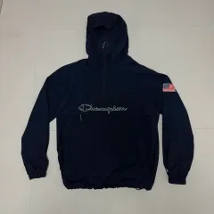 (L)チャンピオン Anorak（アノラック）ウィンドブレーカー 바람막이 ネイビー