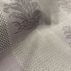正絹 小紋 反物 市松模様 花柄 地紋有り 着尺 - メルカリ
