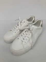 ZARA ザラ スニーカー EUR 37 ホワイト 合成皮革/人工皮革 無地 ワンポイント 紐 ローカット