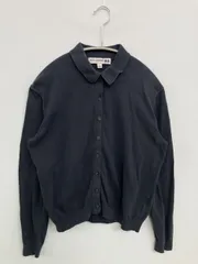 UNIQLO ユニクロ カーディガン/ボレロ S ブラック コットン 無地 ミドル丈 長袖