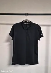 95) NIKE ゴルフ ドライフィット ブラック ポロTシャツ